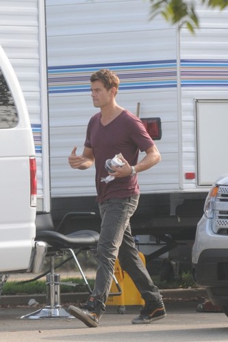  On set of "You're Not You" 7/11/2012