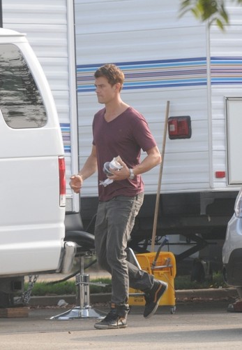  On set of "You're Not You" 7/11/2012