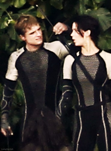  Peeta & Katniss-Catching feuer