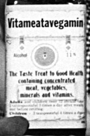  Rare Shot of the Original Bottle of Vitameatavegamin