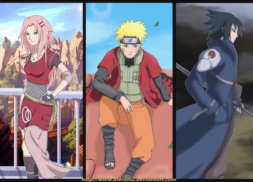  Sakura, Naruto, and Sasuke