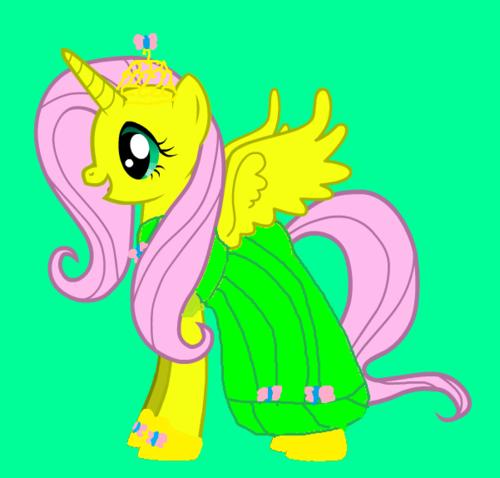 if fluttershy  was a princess