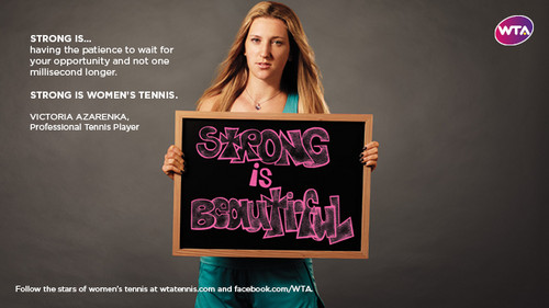 Victoria Azarenka in Strong Is Beautiful: Celebrity Campaign