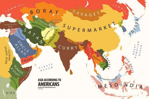  Asia according to America