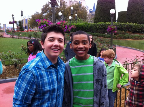  Bradley Steven Perry hanging out with Friend