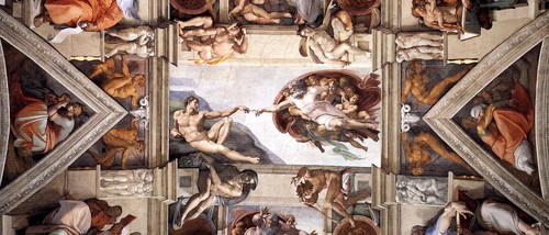 Ceiling of the Sistine Chapel [detail]