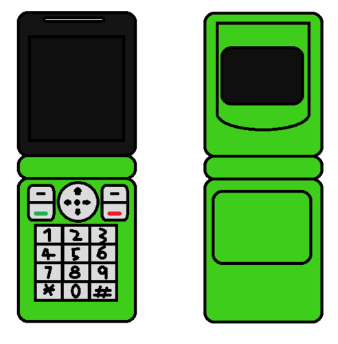 Cellphone Flip Green