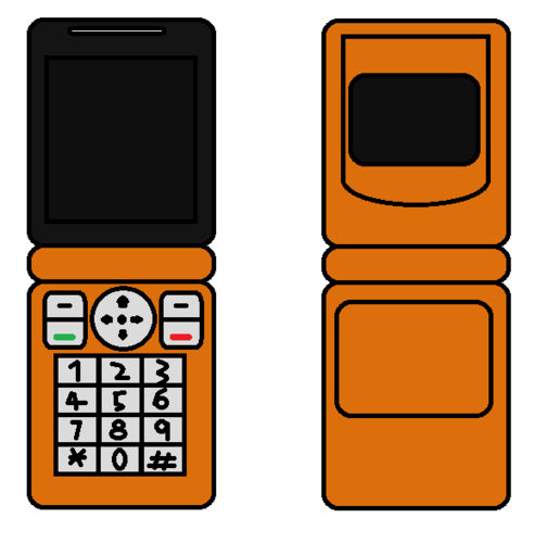 Cellphone Flip arancia, arancio