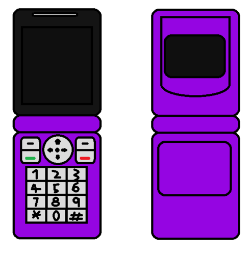  Cellphone Flip Purple