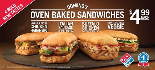  Domino's horno Baked Sandwiches