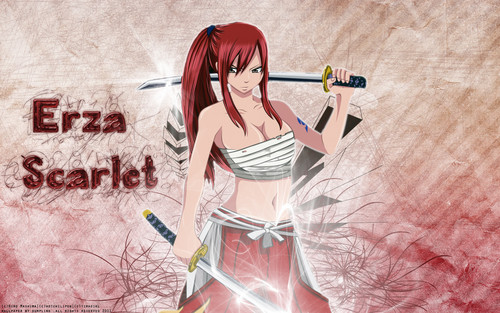  Erza Scarlet from Fairy Tail 壁紙