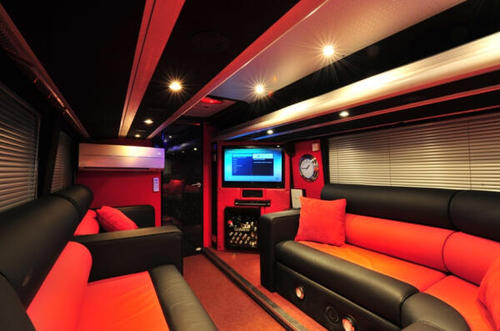  Inside the One Direction “Take Me Home” tour bus.