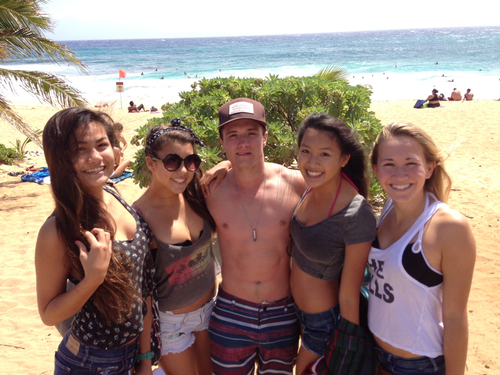  Josh with peminat-peminat in Hawaii