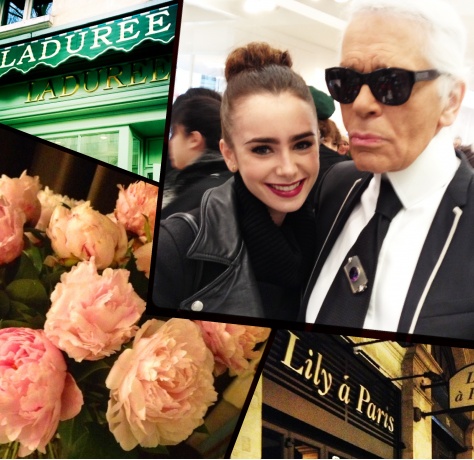  Lily during Paris Fashion week: picha Diary for Vogue!