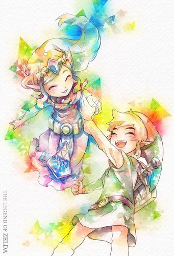  Link und Zelda are playing