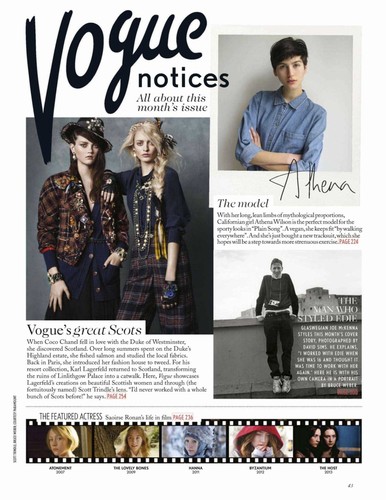  Magazine scans: Vogue UK (April 2013)