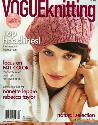  Mckey Sullivan on the cover of VogueKnitting