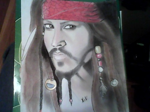  My drawing of Johnny Depp as Jack Sparrow