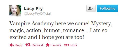  Vampire Academy cast Tweets ♥