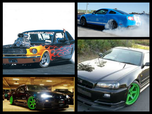  collage mustang/skyline