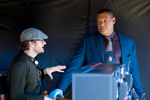  Bryan Fuller and Laurence Fishburne behind the camera.
