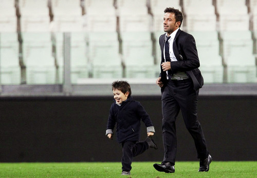  Del Piero and his son Tobias
