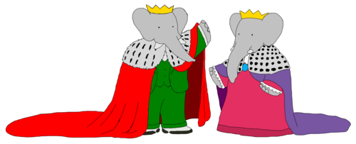  King Babar and Queen Celeste - Mantles