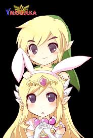  Link and Zelda Bunny चीबी