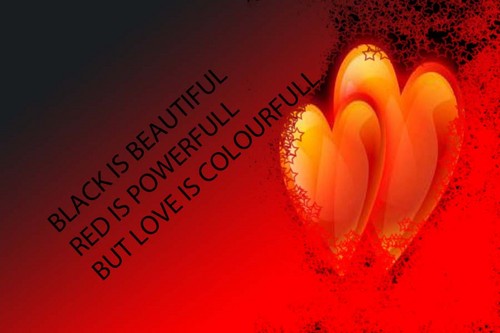  爱情 is colourfull