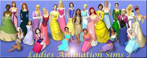  디즈니 Princess and Non 디즈니 Sims 2
