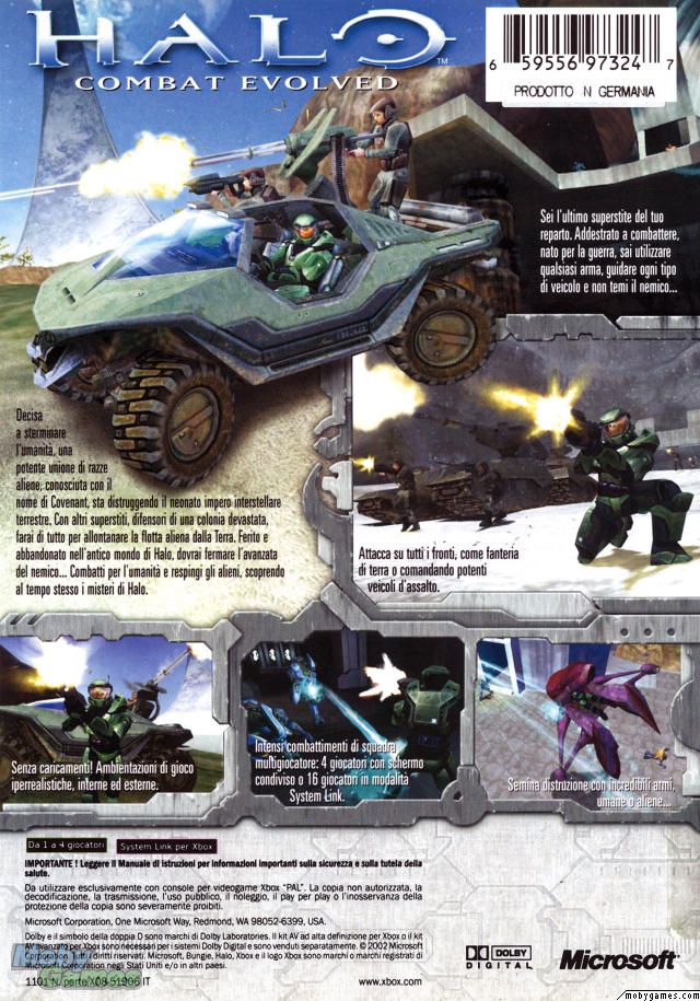 Halo: Combat Evolved (Xbox cover)