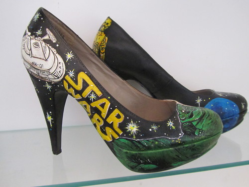 Hand painted amazing Star wars shoes