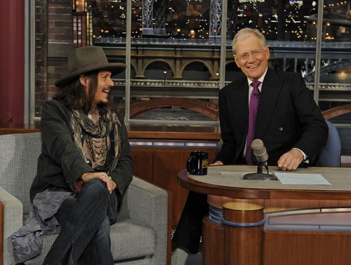  Johnny on David Letterman Show