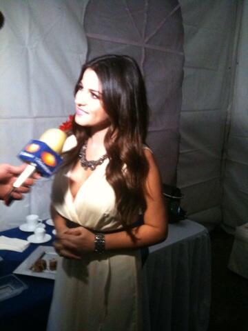  MAITE PERRONI IN BACKSTAGE OF COPPEL SPRING FASHION WEEK (MARCH 15)