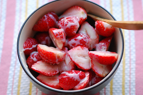  Mochacafe (Yummy Food) Cream Strawberries 100% Real ♥