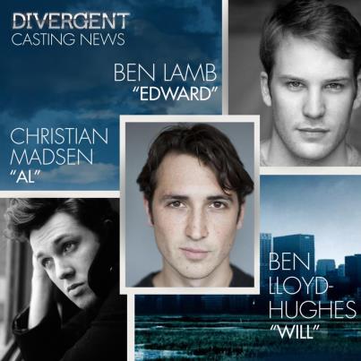  New Divergent casting; Will, Al and Edward