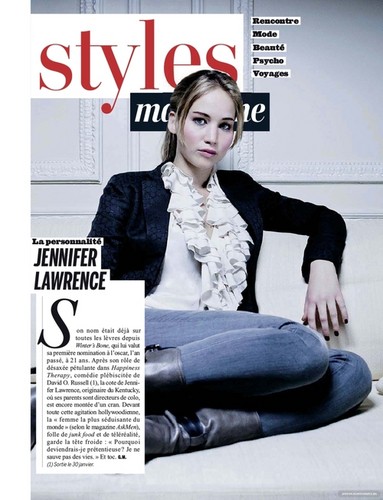  New scans of Jennifer Lawrence in Madame Figaro and L’Express Styles (France) in January 2011
