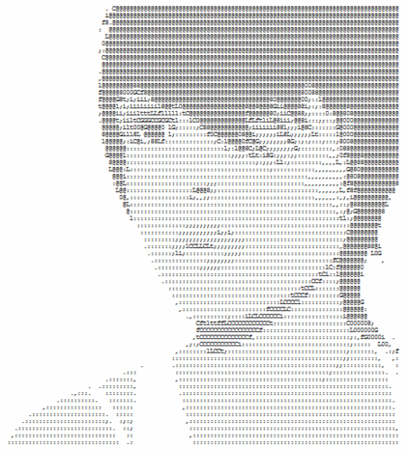  যেভাবে খুশী ASCII from http://www.springfrog.com/converter/ascii-text-art/gallery/girls.htm