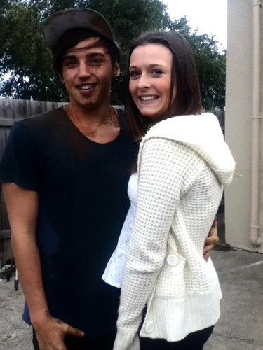  beau brooks with his 팬