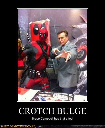  Bruce Campbell and Deadpool