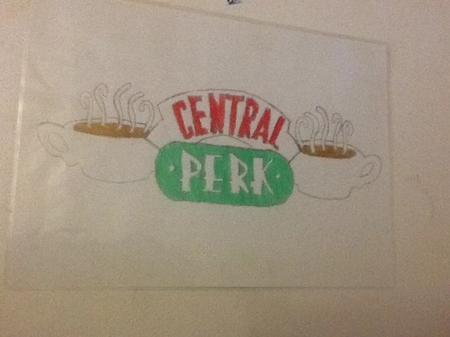 Drawn central perk sign