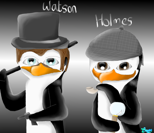  Holmes and Watson penguinized. :P