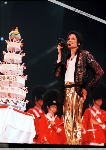 Michael's "39th" Birthday While On Tour In Copenhagen, Denmark Back In 1997