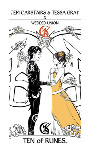  *SPOILER* Cassandra Jean's Tarot Cards: Jem & Tessa {Ten of Runes}.
