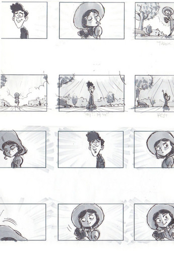 A Monster in Paris Storyboards