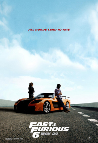  Fast and Furious 6 (2013) Poster - Gal Gadot & Sung Kang