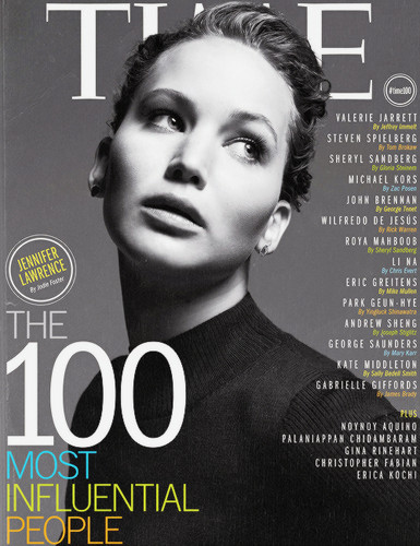  Jennifer Lawrence in TIME’s 100 Most Influential People তালিকা
