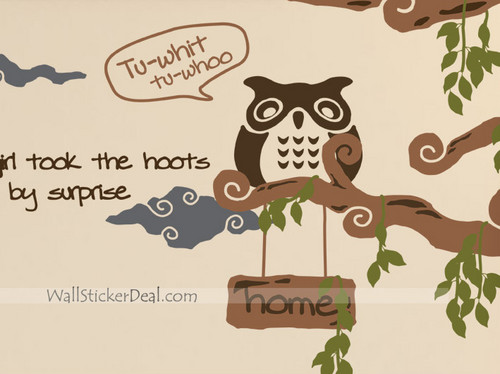  Little Owl animales Stickers