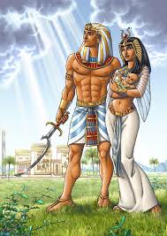  Osiris, Isis and baby Horus