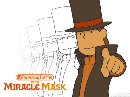  Professor Layton and the Miracle Mask kertas dinding